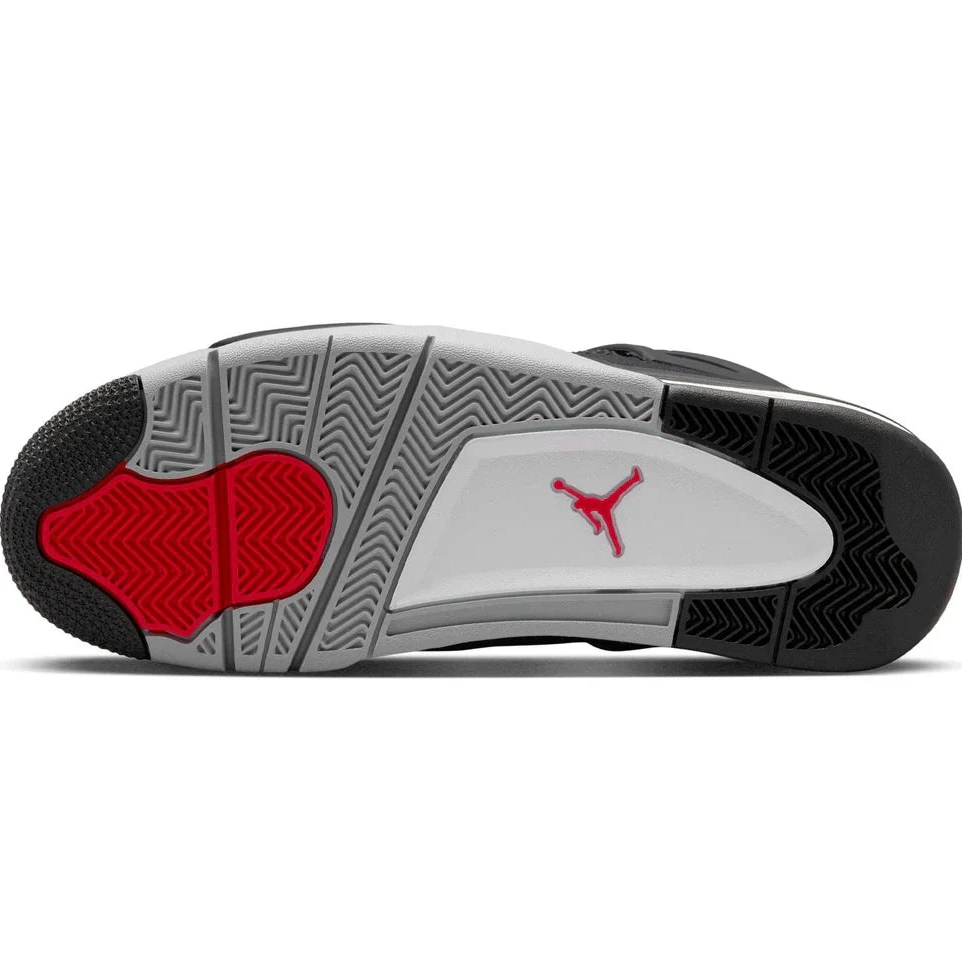 SE Black Canvas Retro Jordan Air 4 0812